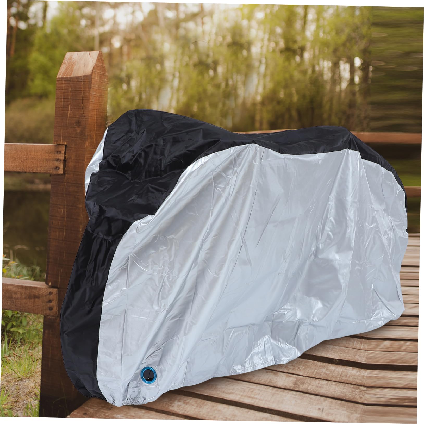 KOMBIUDA Fahrradabdeckung Käfig Gel Zahnstangenwagen Anhängerkupplungsträger Wasserdichter Roller Bike Protect fahradabdeckungen Fahrrad garagen Zyklusversorgung Zyklus Fall 210d-Polyester