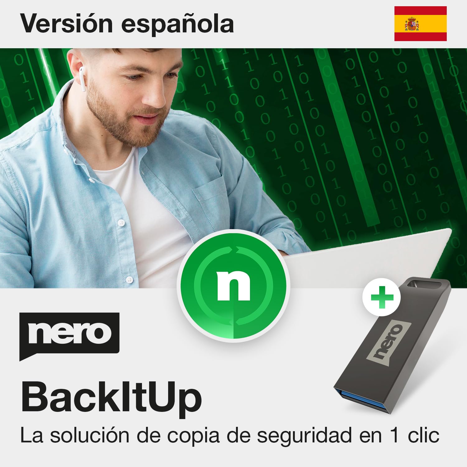 Nero Software de copia de seguridad en USB - copia de seguridad | recuperación de datos | nube | copias de seguridad totalmente automáticas | para Windows 11 / 10 / 8 / 7 | 1 PC | licencia ilimitada