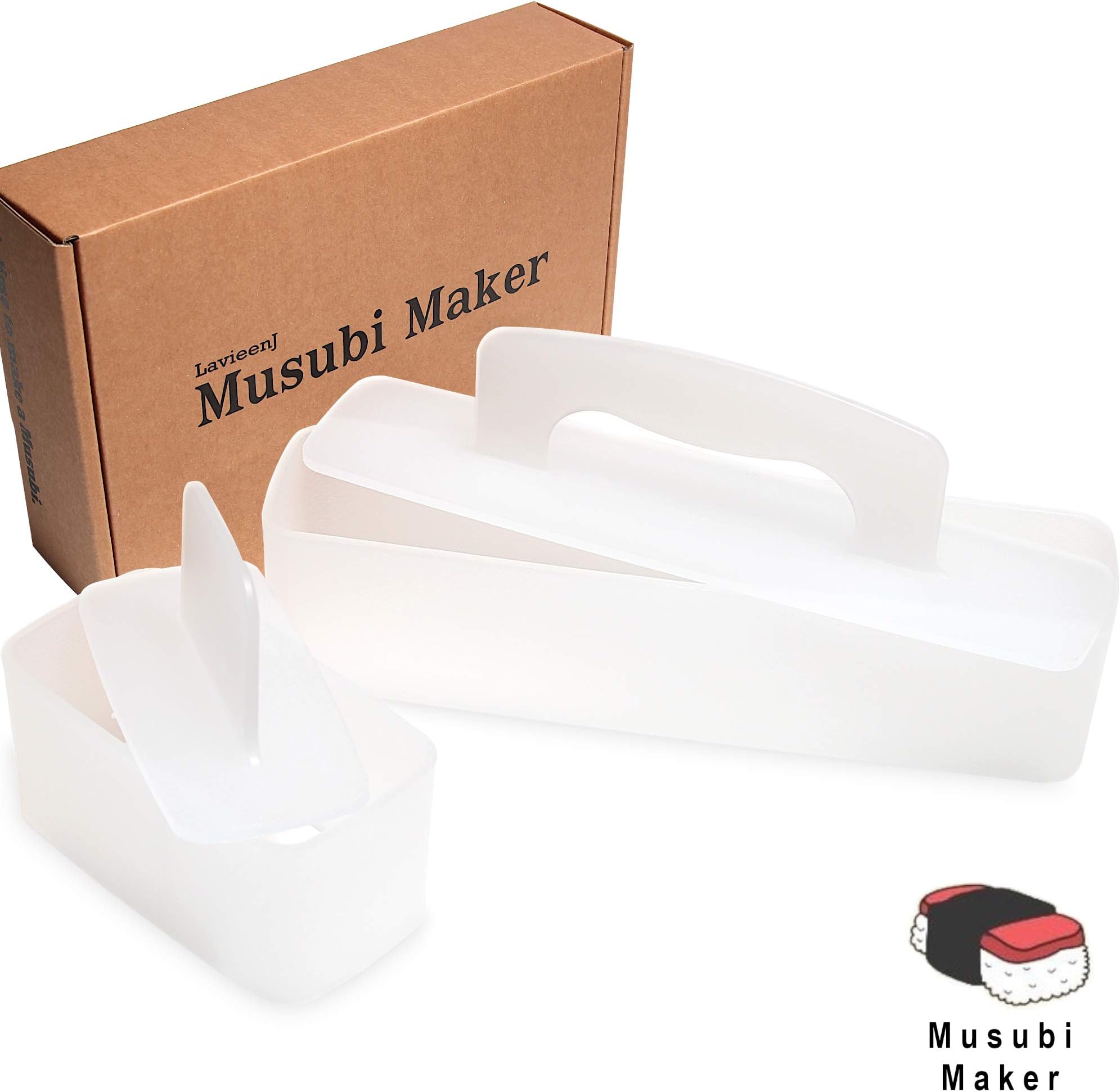 Double & Single Pack Musubi Maker - Spam Musubi Maker, Press, Sushi Mold, Gimbap, Onigiri Making Kit | BPA-Free | Non-Stick | Non-Toxic (2Pack)