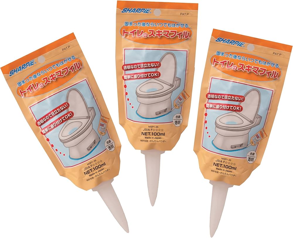 トイレのスキマフィル(3本組) トイレ トイレのスキマ フィル トイレの隙間フィル ジェル 掃除 トイレ掃除 足元 尿 シミ 汚れ パッド 汚い 手軽 簡単 剥がせる はがせる 外す はずす 透明 目立たない 便器 隙間 便座 洋式 掃除用品 便利グッズ 清潔 コーティング 綺麗 ピカピカ 新居