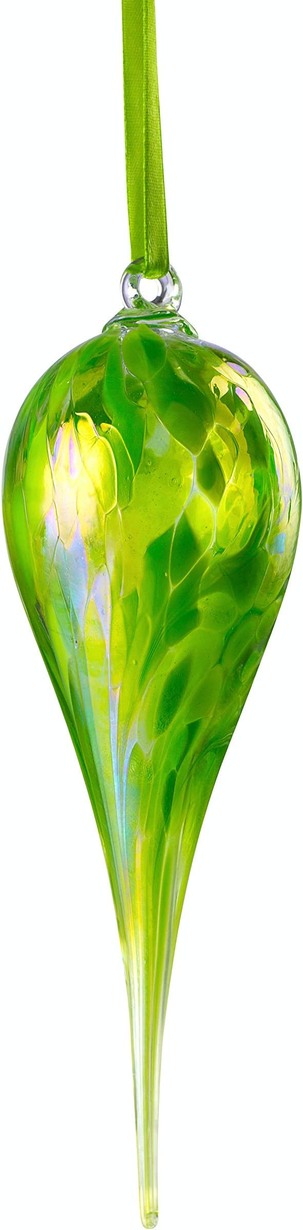 Friendship Birthstone Hanging Glass Birth Gem - MAY Birthday - EMERALD - Gem Drop Design