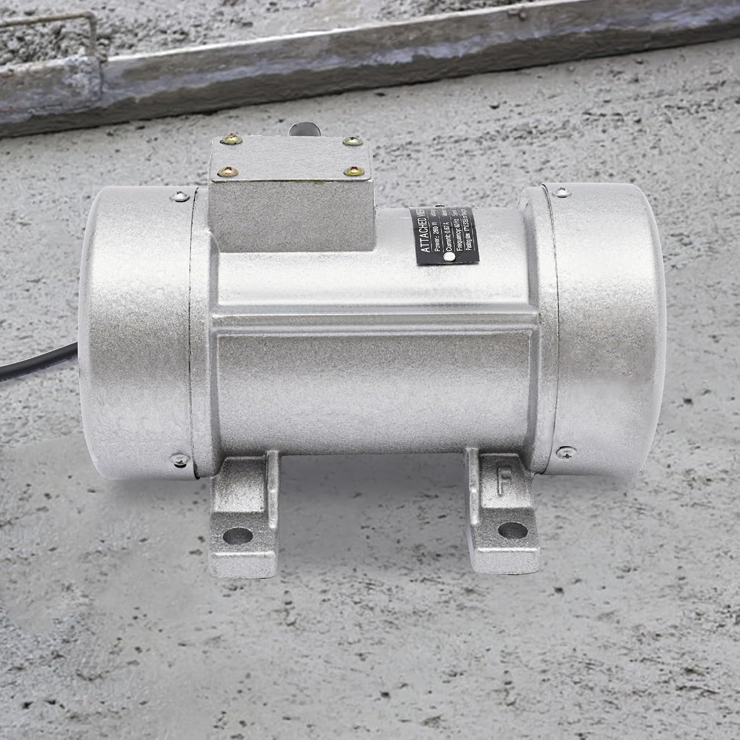Concrete Vibrator 280W 2840rpm, Handheld Concrete Vibrating Tool, Electric Concrete Vibrating Shaker 110V, 60Hz, for Metallurgy, Coal, Electric Power, Construction, Silver