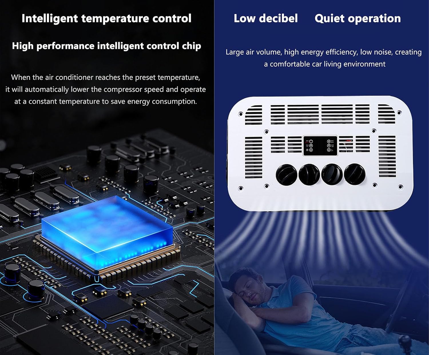 12v/24v Rv Air Conditioner,car Air Condition,for Truck Rv Boat Automotive Camper Travel Trailer(Size:24V)