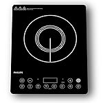 Philips HD4995/00 2100W Induction Cooktop With Soft Touch Panel | 11 Preset Menus | 3Yrs Warranty On Coil, Black