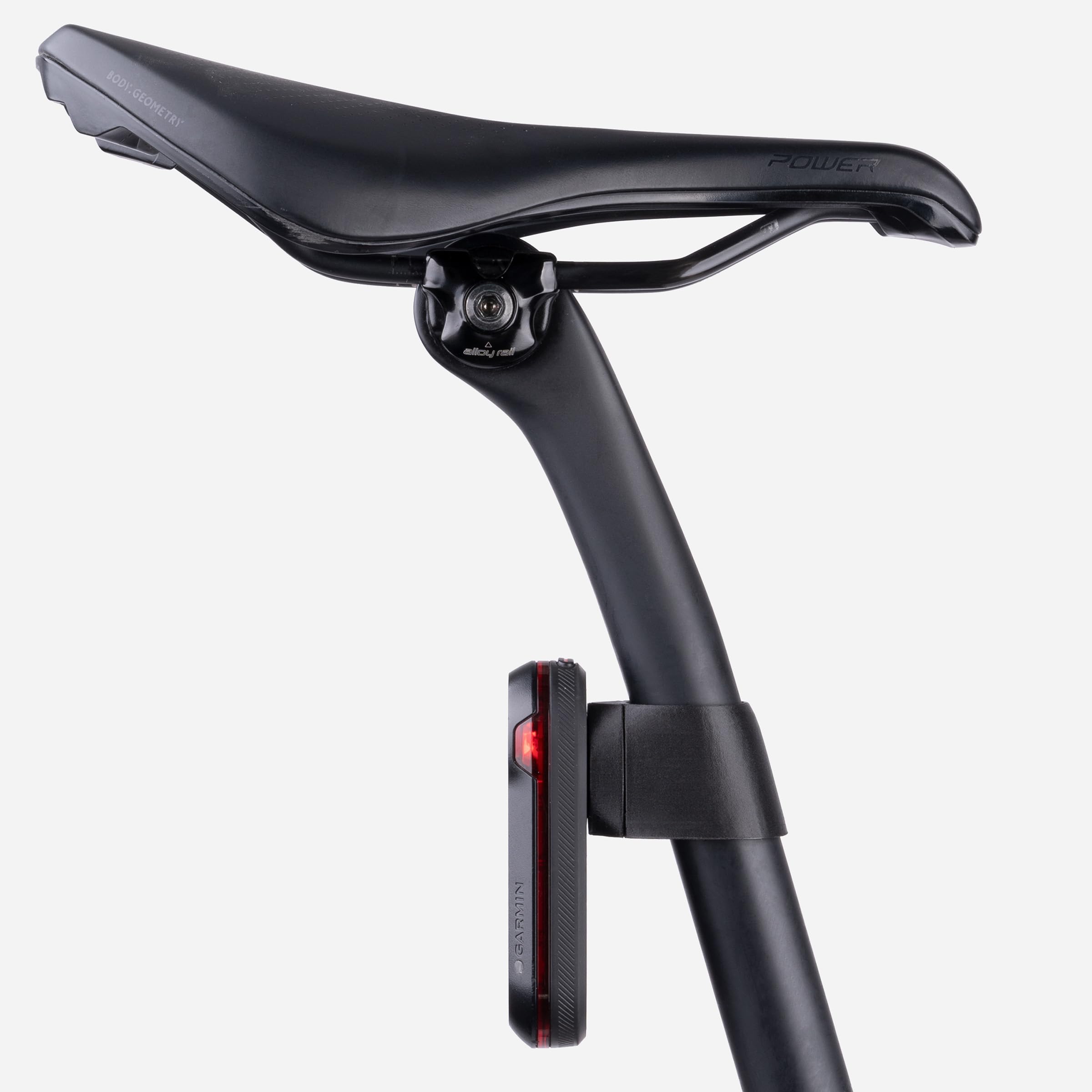 beSmart.bike – Support pour Tige de Selle – pour Traceur GPS – Accessoires Vélo – VTT – Tige de Selle Garmin Varia 515, Compatible avec Runde Sattelstütze 27.2mm, Fixation par Pince