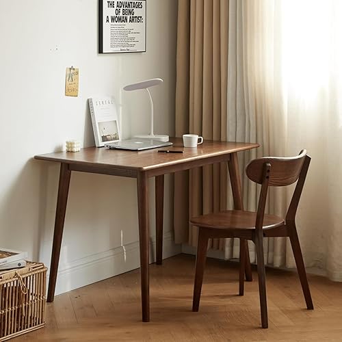 Miniatura 2 de Sillas de comedor 100% madera de roble macizo, prácticas sillas de cocina para comedor, cocina, sala de estar (1, nogal)