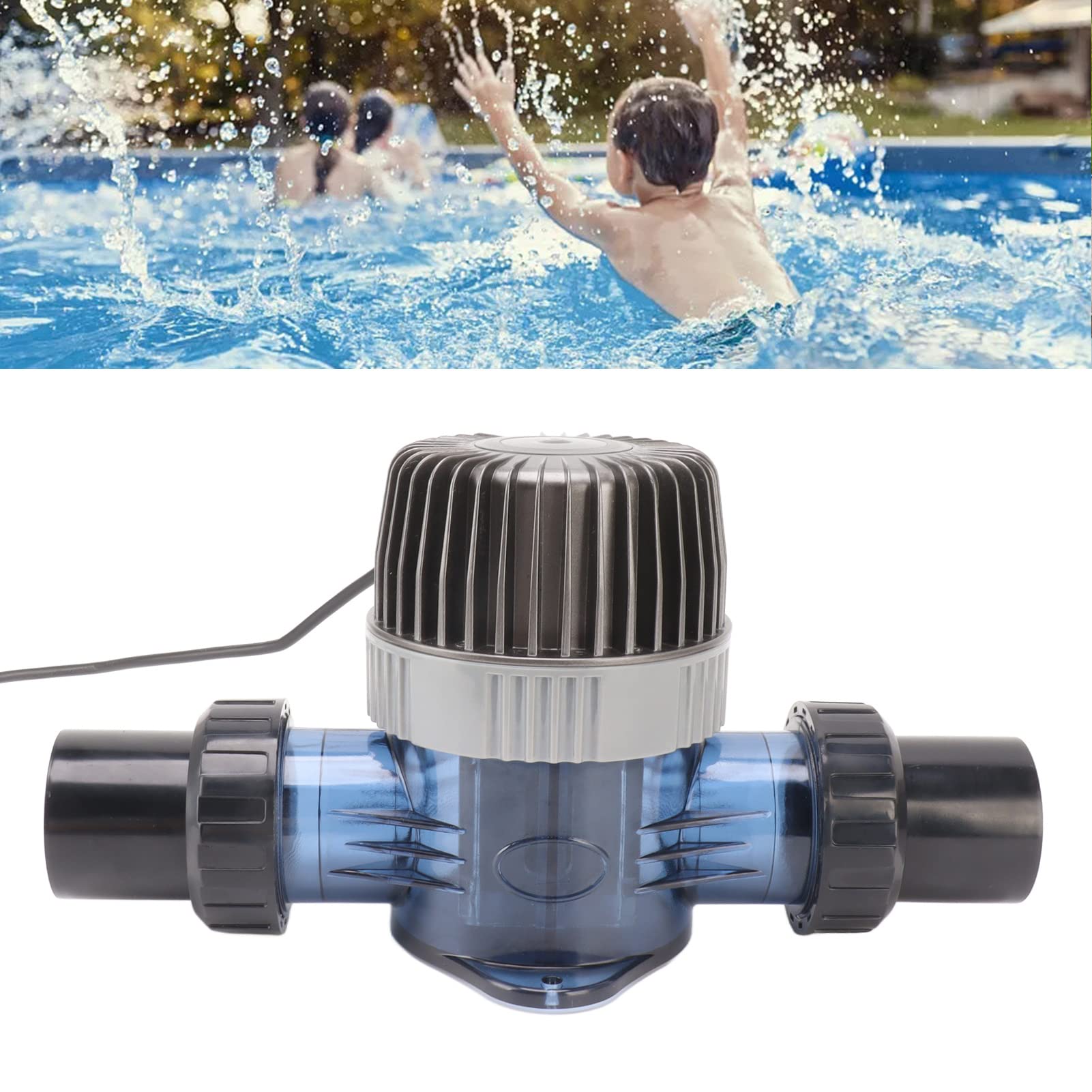 Haofy Chlorinateur de Sel Générateur de Chlore Autonettoyant Cyclique Haute sécurité pour Piscine Spa AC110-240V (ECO8)