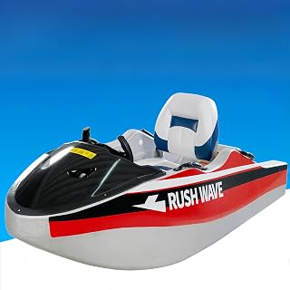 Electric Surfing Boat for Adult, Rechargeable Powered Surfing Boat for 2 Riders ， MAX 52KM/H Speed, Electric Surfboard Flexible Handling Experience The Thrill of Safe Surfing to The Fullest.