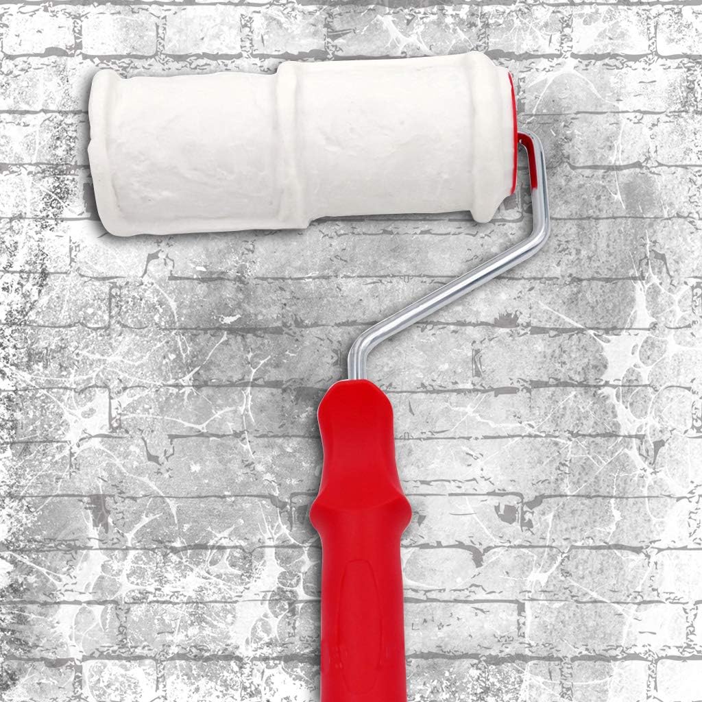 Brick Roller, Pattern Paint Roller Polyurethane Tool Environmental for Stamp Painting Decorative Cylinder Tools Imitate
