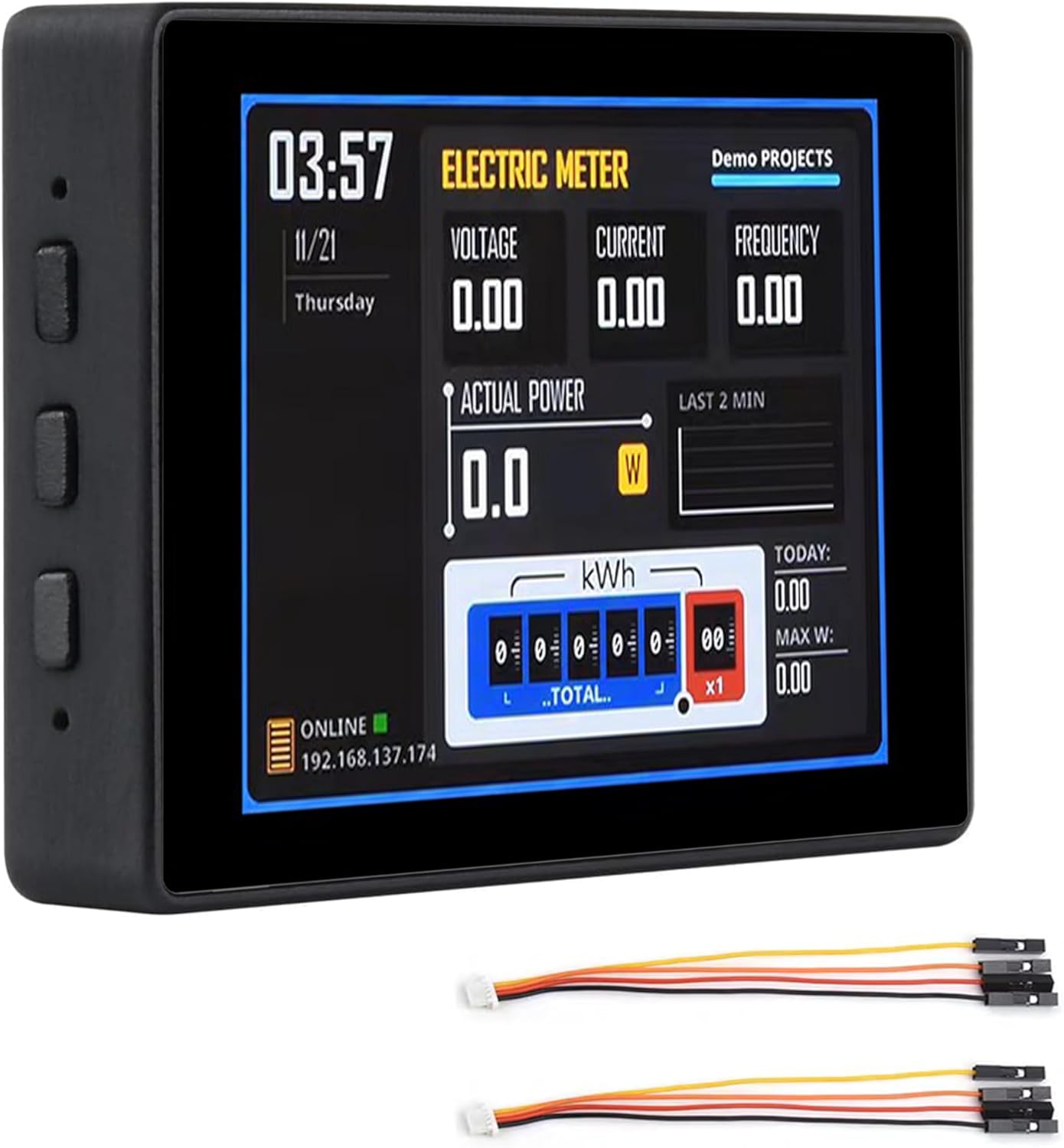 ESP32-S3 2.41inch AMOLED Touch Display Development Board, 600x450, 32-bit LX7 Dual-core Processor, Onboard Accelerometer and Gyroscope Sensor, ESP32 with Display (with Case Version)