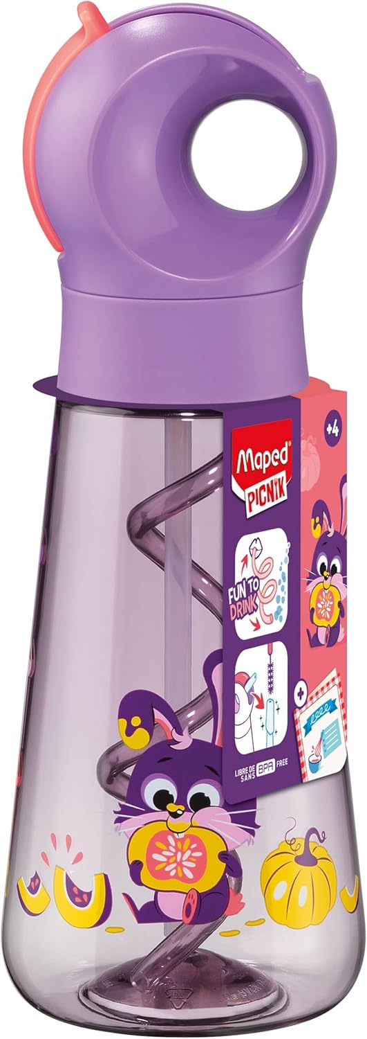 Maped Miniz Rabbit Drinking Bottle 500 ml Ecozen Experience Drinking Bottle with Bubble Bubbles