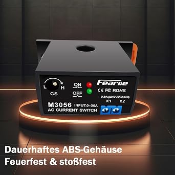 Miniature Current Switch AC Current Meter Switch 0-30A Normally Closed Current Sensor Control Switch (M3056)