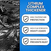 Vista 4 de Tubos de grasa moly resistente, 10 cartuchos para pistola de engrase Eje Bola y junta 5ta rueda 3% molibdeno automotriz tractor junta