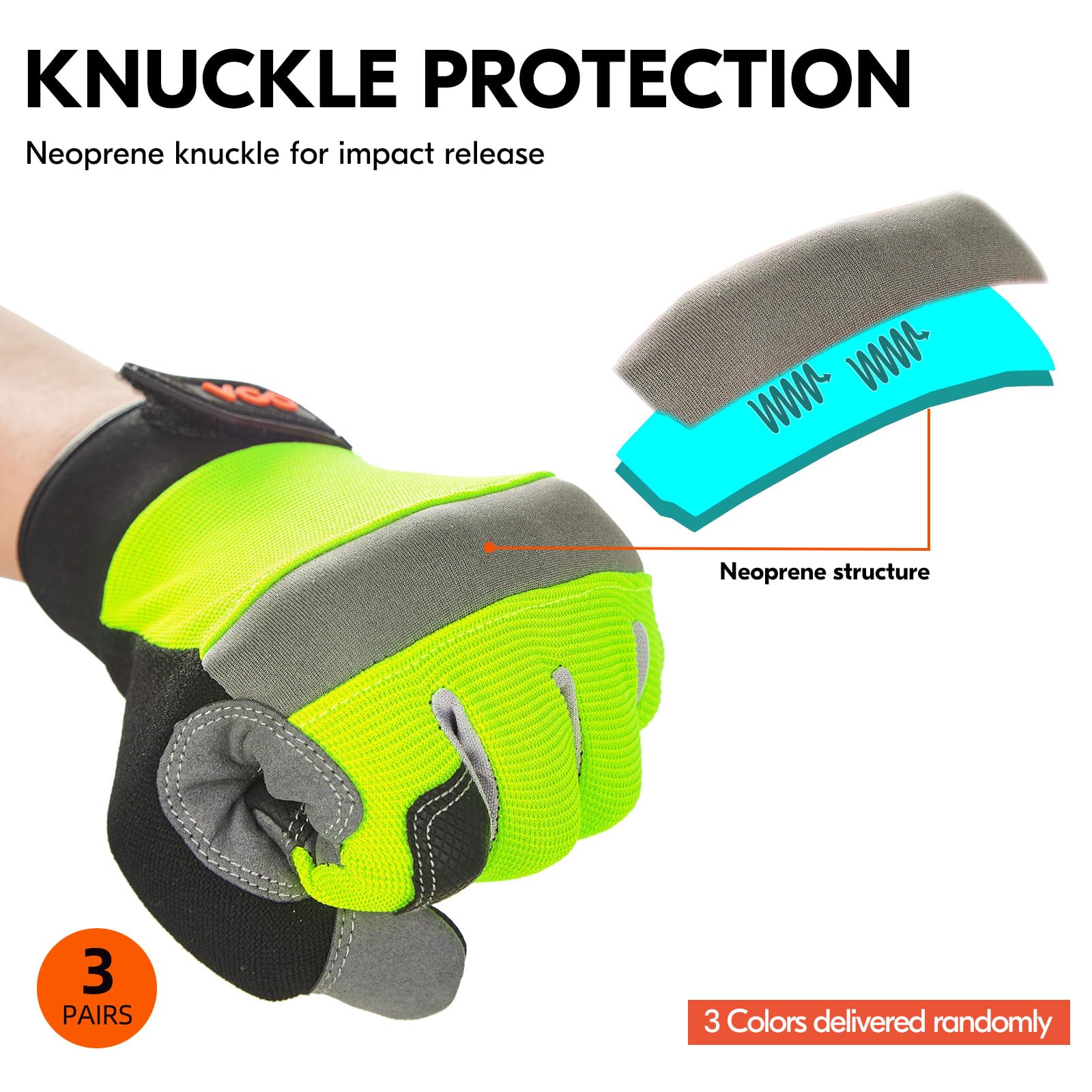 Long Keeper Guanti Touch Screen Invernali Guanti Termici Uomo Donna Elastico Guanti a Maglia con Fodera Caldi per Sportivi Corsa Guida All'Aperto, Taglia Unica