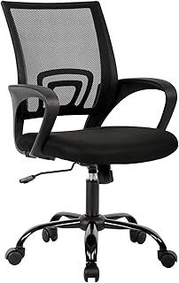 FDW デスクチェア オフィスチェア 疲れない 椅子 メッシュ 通気性 ランバーサポート 人間工学設計 360度回転 無段階昇降 ロッキング機能 アームレスト付き キャスター付き 調節可能 コンパクト pcチェア テレワーク 勉強 学習 事務椅子 在宅勤務 ブラック
