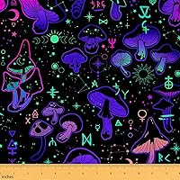 Vista 8 de jejeloiu The Yard, tela de tapicería con estampado de plumas de pájaro de ensueño para sillas, sofá, tela de lujo púrpura verde azulado