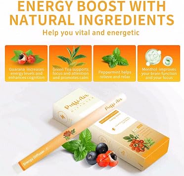Puffiair Herbal Diffuser Pen, Nicotine Free Energy Boost