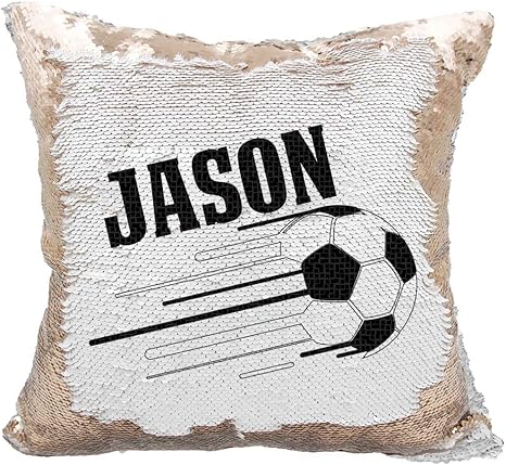 personalized reversible sequin pillow