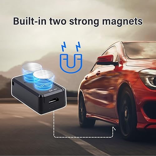 Miniatura 5 de Rastreador GPS para vehículos, mini dispositivo de seguimiento GPS magnético en tiempo real, cobertura global completa para automóvil, niños,