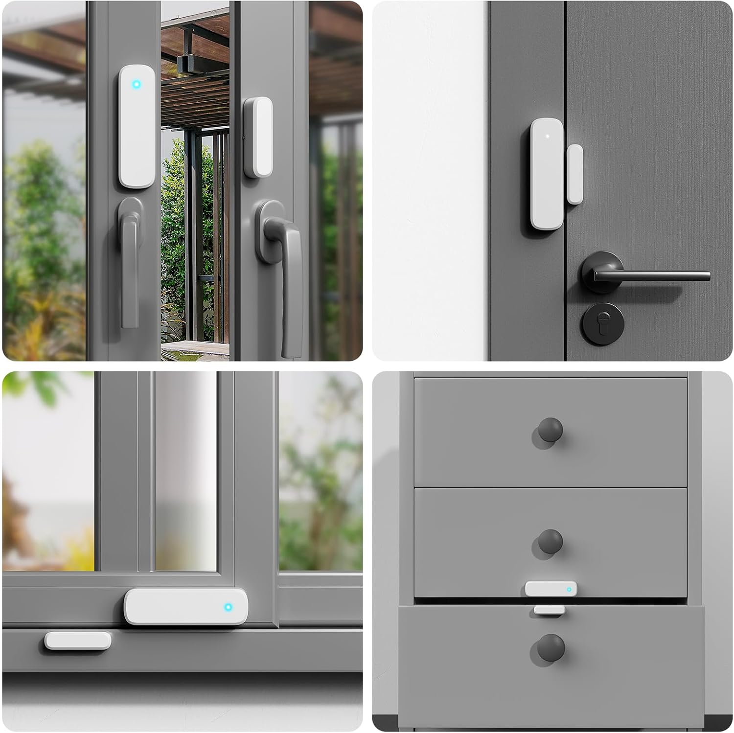 Door sensor installed on various entry points