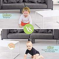 Vista 7 de BabySafe Tira Protectora de Bordes: Protectores de Esquinas de Mesa para Muebles de Bebé y Chimenea, 3.3 pies (1m)