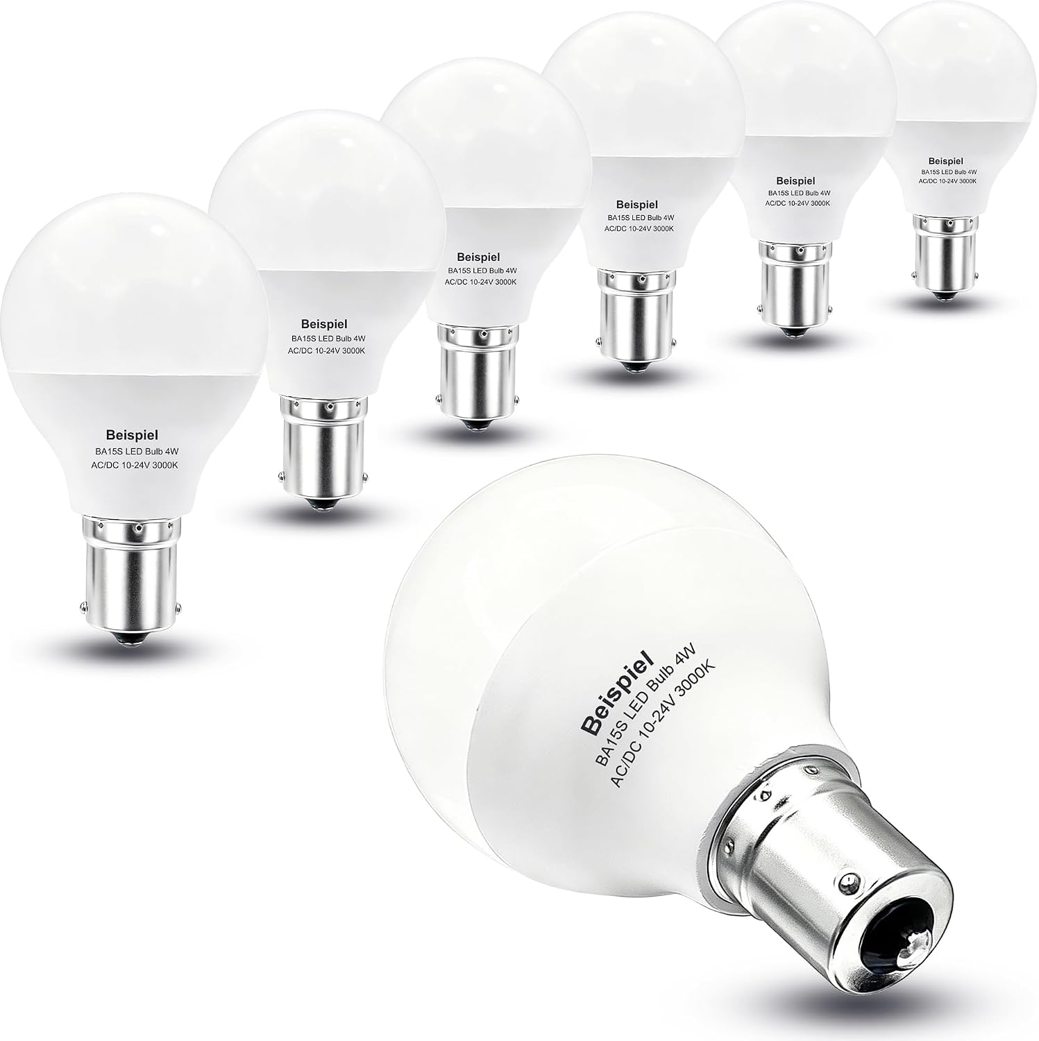 1383 1139 12v BA15s 1141 1156 RV Led Light Bulb 4W Daylight 5000K,6 Pack