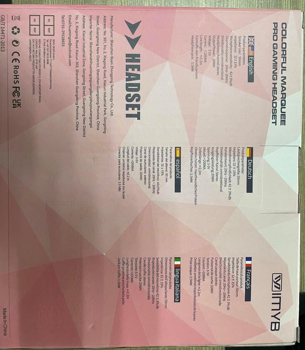 A36 Gaming Headset with Microphone for Pc, Xbox One Series X/s, Ps4, Ps5, Switch, Stereo Wired Noise Cancelling Over-Ear Headphones with Mic, RGB, for Computer, Laptop, Mac, Gamer (Pink)