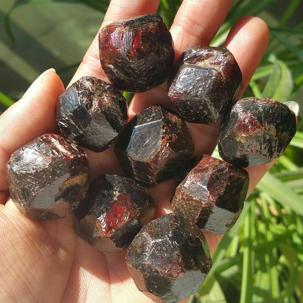Grenat rouge d'exception, pierre précieuse brute JIZTGEDM 100g