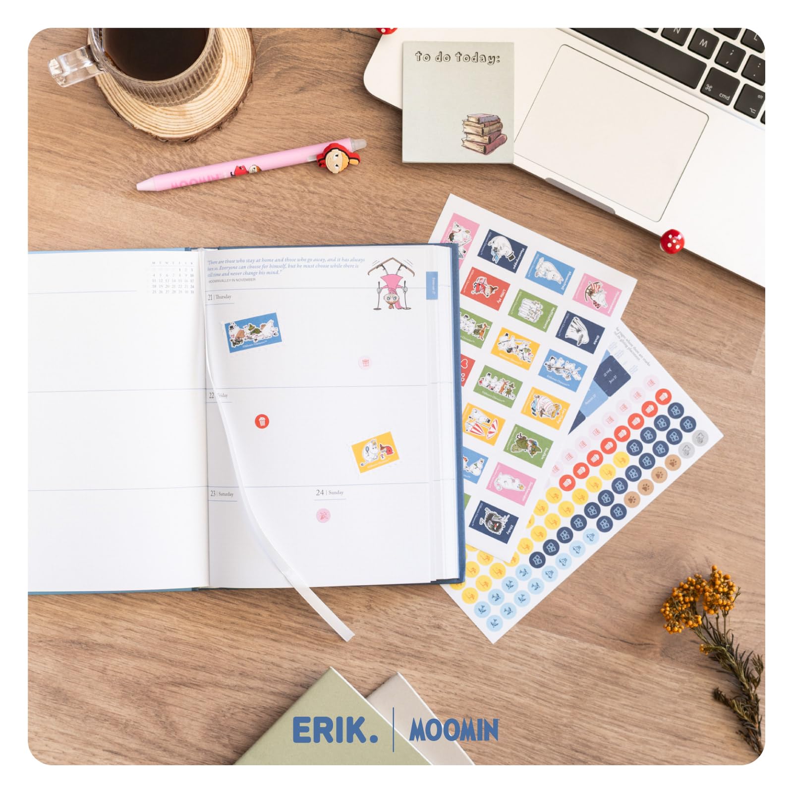 Grupo Erik A5 Academic Diary 2026-2027 Week to View - Moomins Gifts | Back to School Planner 2026-2027, Mid Year Diary 2026 2027, A5 Weekly Planner | Moomin Stationery Gifts