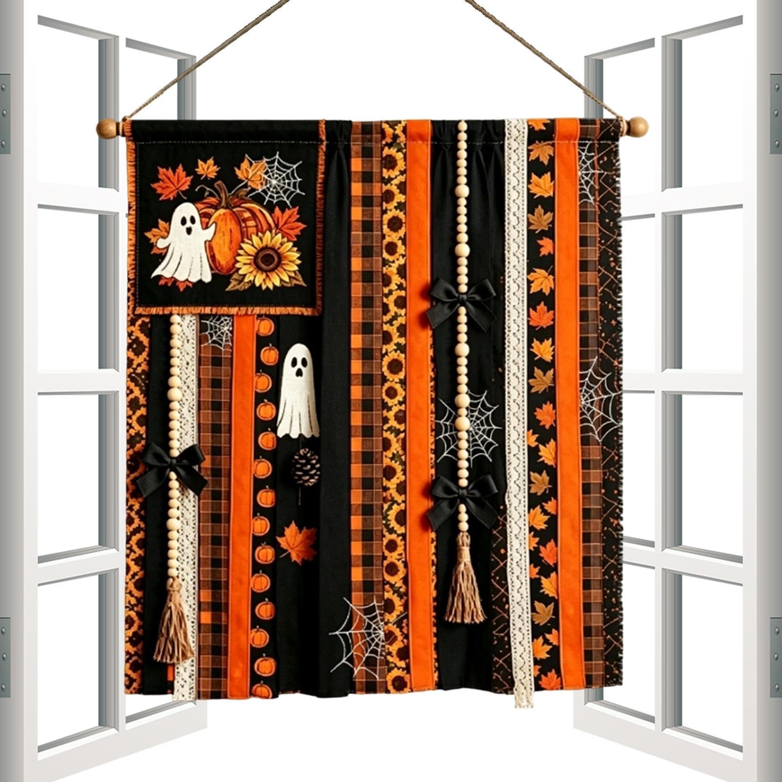 Striscione di Halloween, 68 x 76 cm, decorazione da parete con