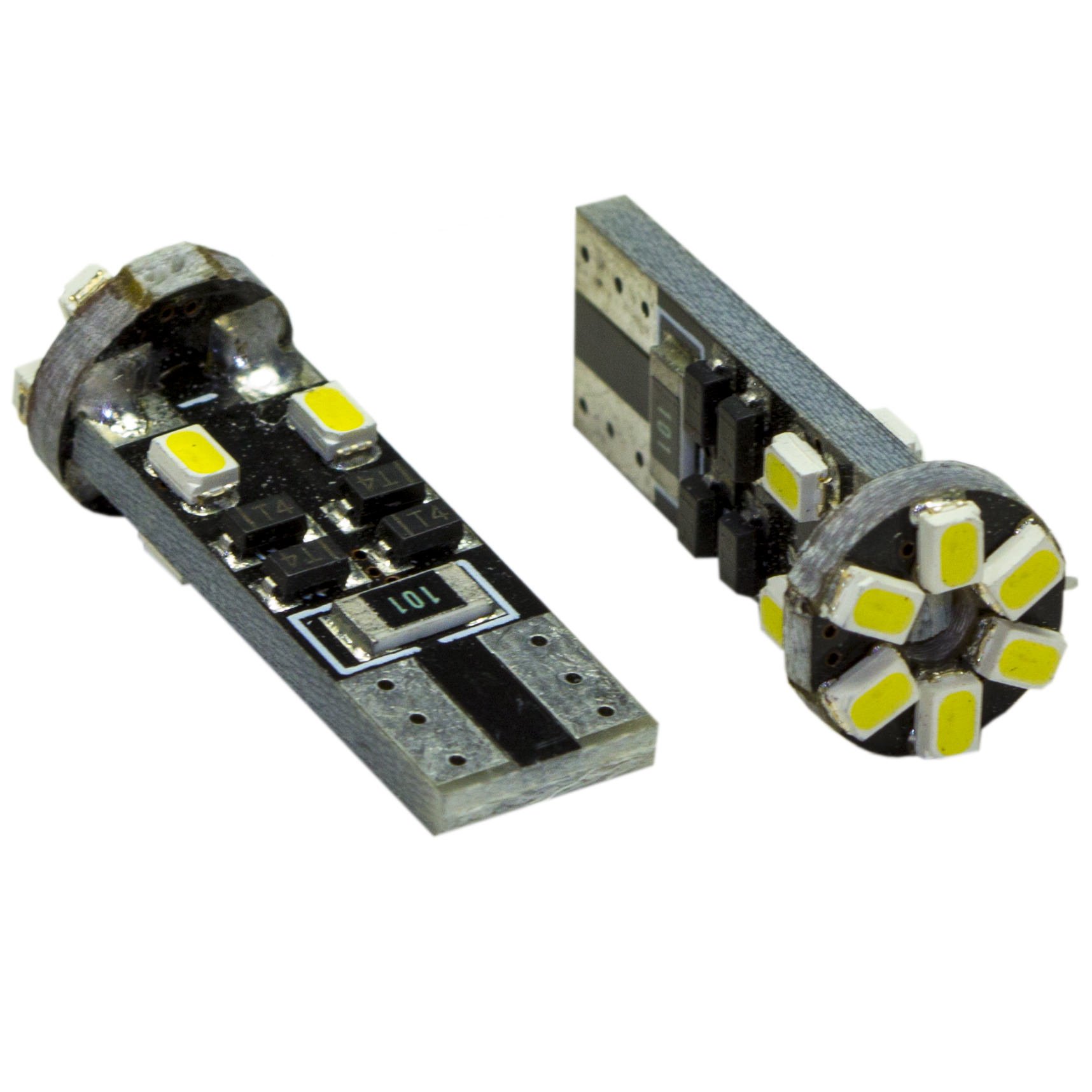 2pcs Super Bright White Car Light Bulb T10 1206 10-SMD LED White Light 194 168 2825 W5W T10, 147, 152, 158, 159, 168, 184, 193, 194, 2825 L59