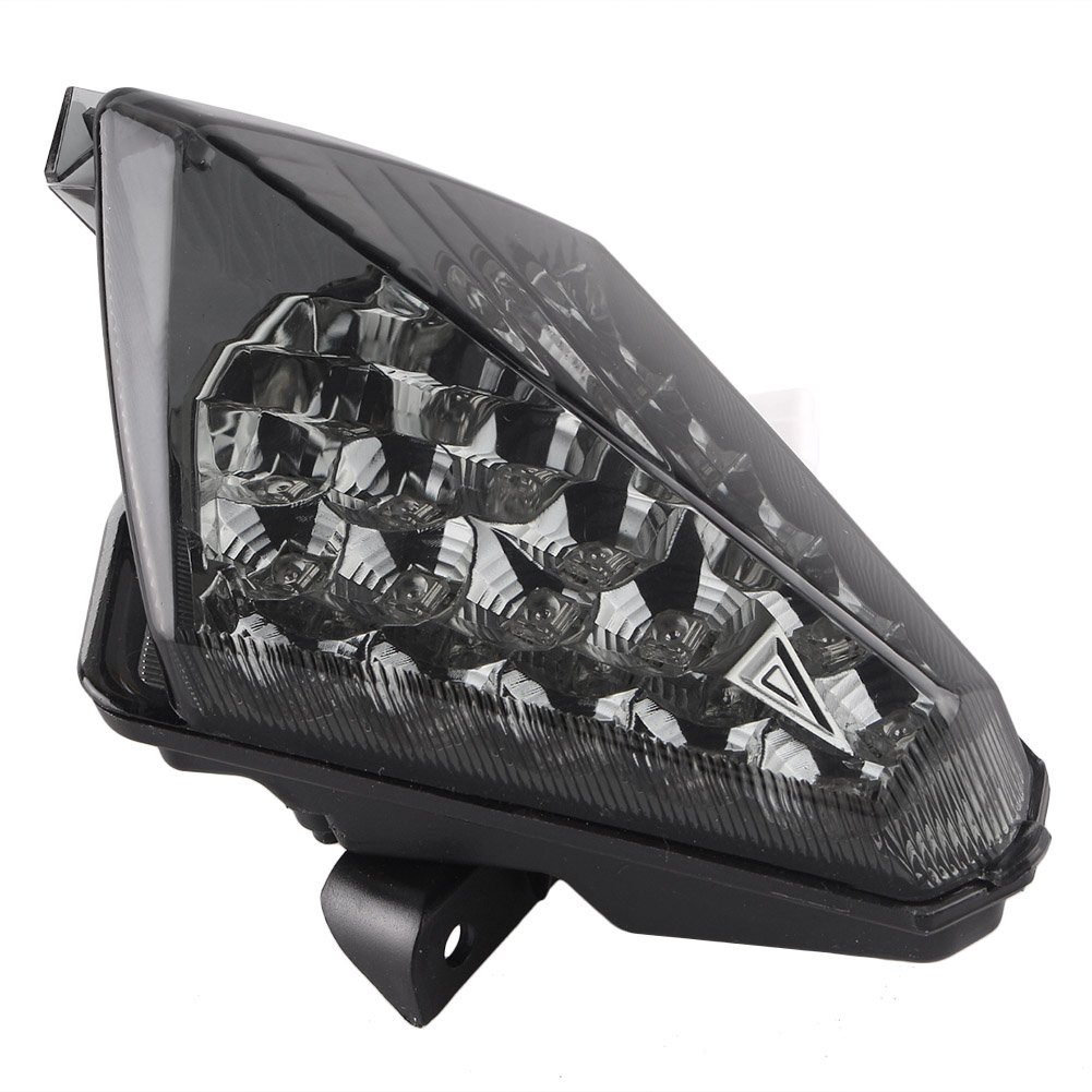 GZYF Motorcycle Tail Light Turn Signals Brake Lamp for Yamaha YZF R1 2007 2008, Black