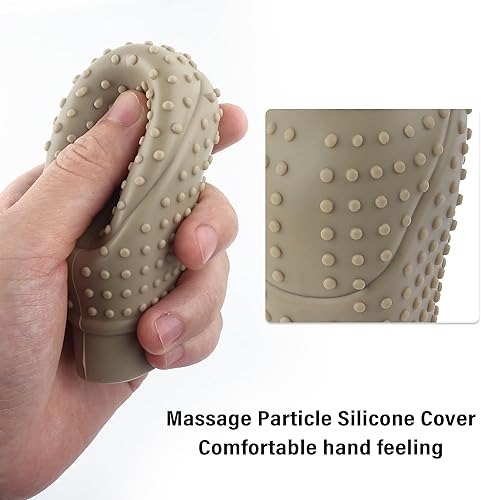 Miniatura 3 de IHOTDER 2 fundas para pomos de palanca de cambios de automóvil, funda de silicona antideslizante para palanca de cambios con diseño de masaje para