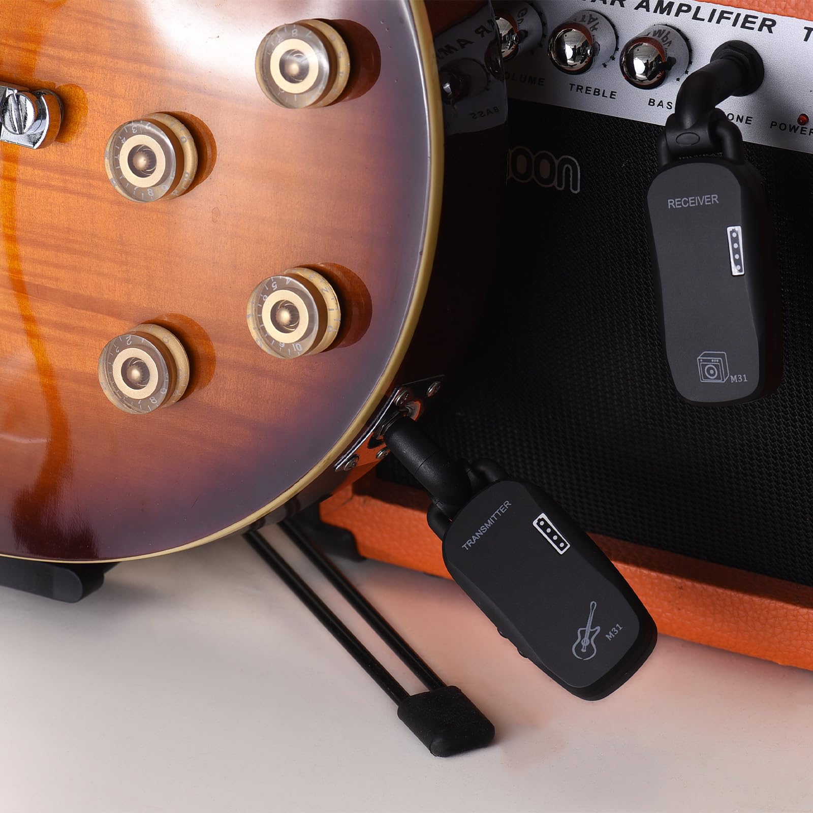 Système de transmission, système sans fil professionnel sans fil 2,4 G pour guitare, basse, émetteur-récepteur rechargeable audio portable TX&RX pour guitare électrique basse