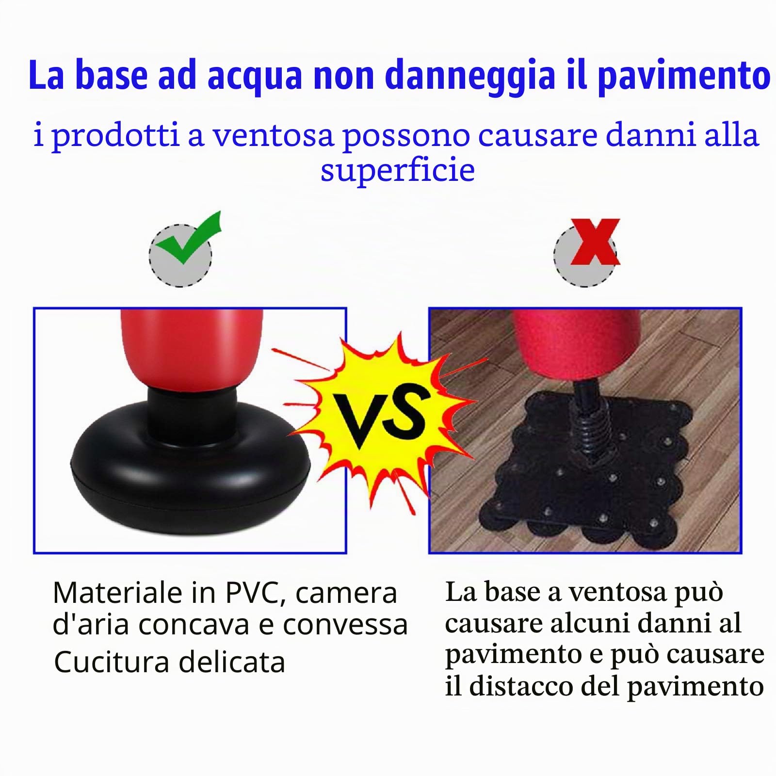 Sacco da boxe autoportante per MMA, Muay Thai, fitness, kickboxing, sacco da boxe resistente, con supporto, per adulti e ragazzi (Senza guanti)