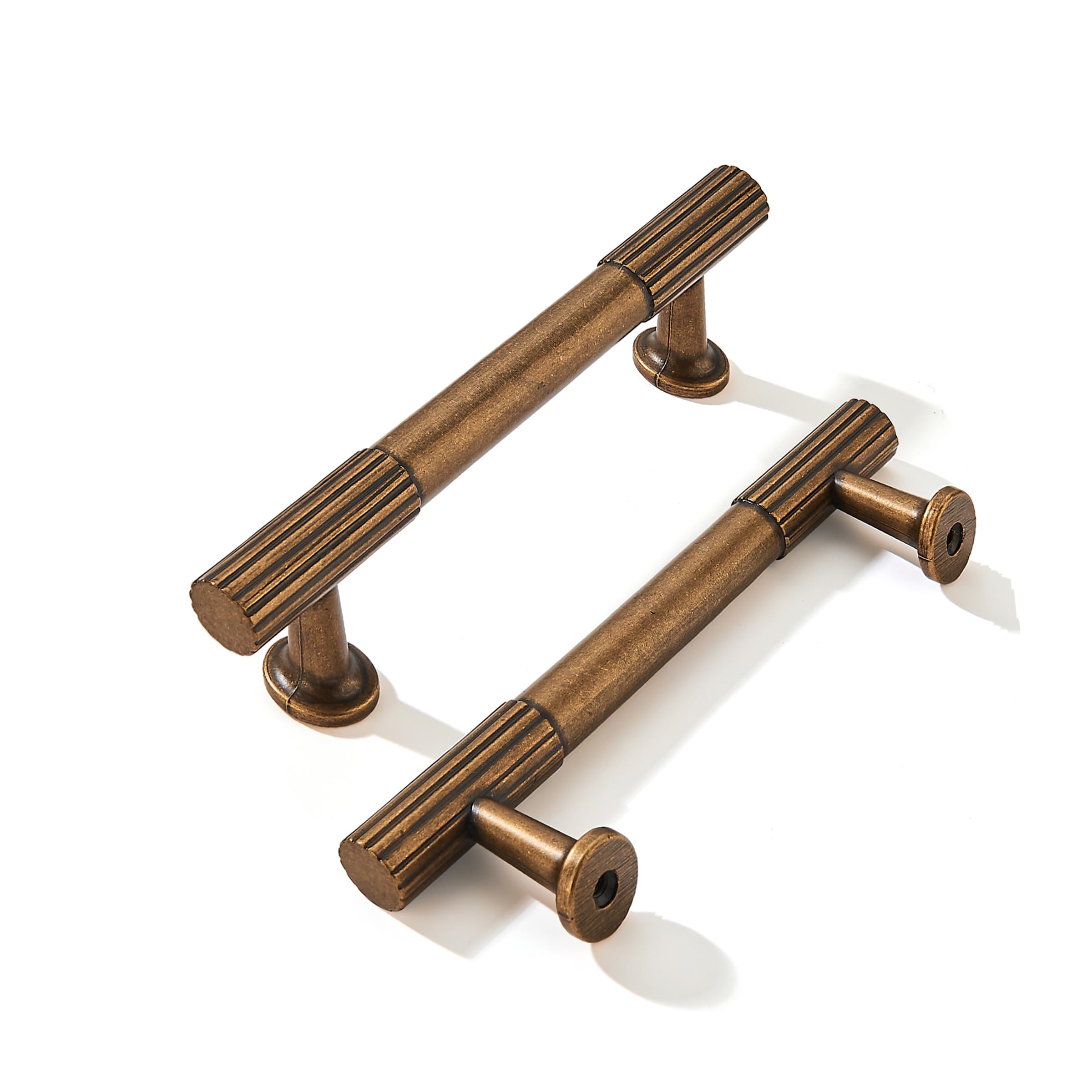 antique brass 3-1/2 in (89mm) CTC cabinet pulls product photo