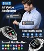 LIGE Akıllı Saat Erkek Bluetooth Görüşme, 1,39 inç HD Akıllı Saat Kalp Hızı Uyku 100+ Spor Modu, Su Geçirmez IP68 Akıllı Saat Android iOS için