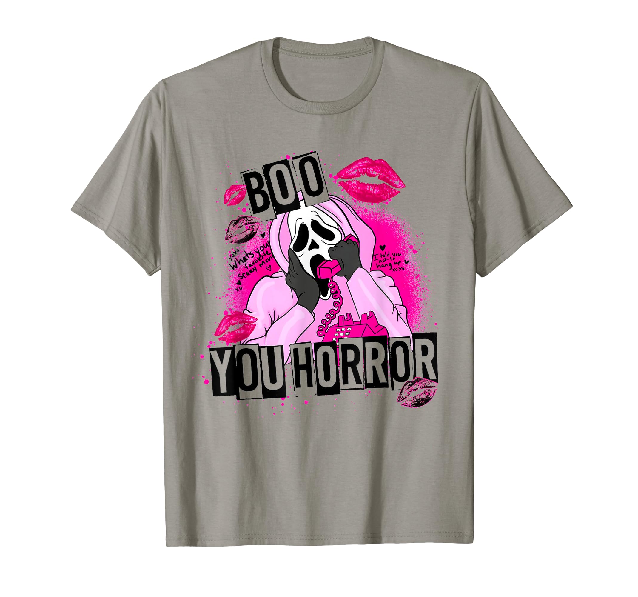 Ghosty face pastel Cute Halloween PatternHey Boo You Horror Scary Horror Movie Halloween T-Shirt
