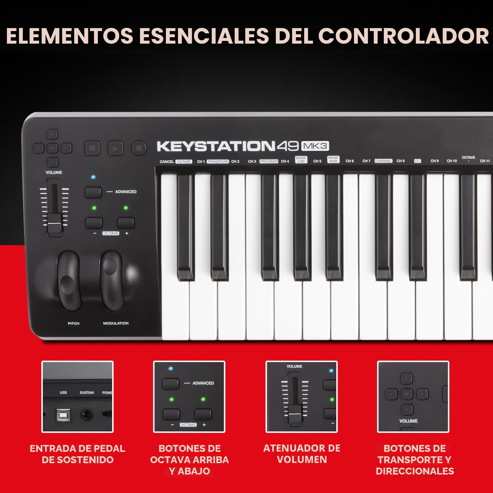 DTM・DAW M-AUDIO KEYSTATION 49 MK3 Amazon.com: M-Audio Keystation 49 MK3 - Synth Action Controlador