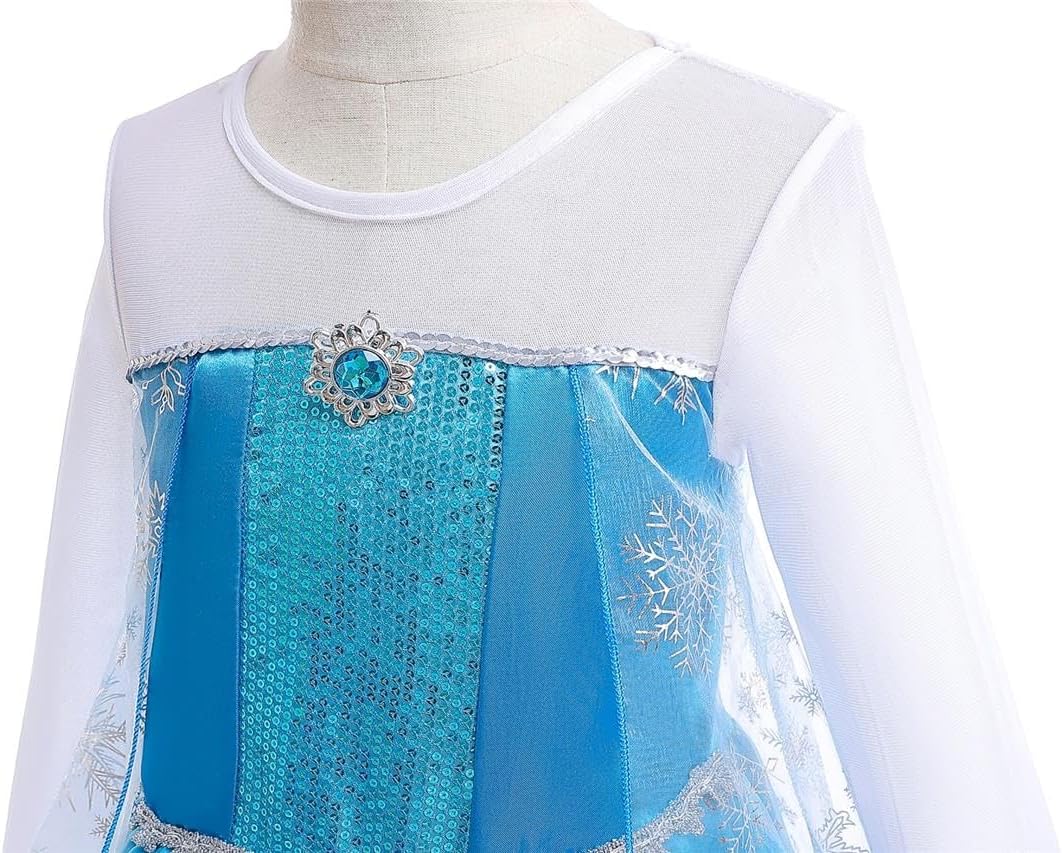 Dressy Daisy Toddler Little Girls' Ice Princess Dress Costume Birthday Halloween Christmas Fancy Party Dresses