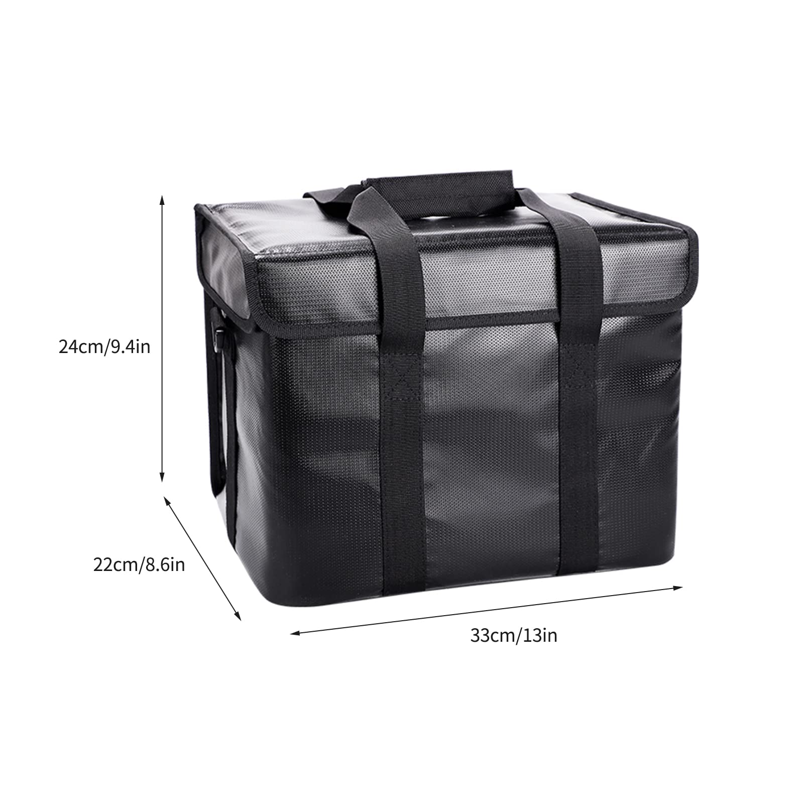 Wakects Borsa per Batteria LiPo, Portadocumenti Ignifuga, Antideflagrante con Chiusura a Cerniera e Maniglia Rinforzata, per Casa e Ufficio