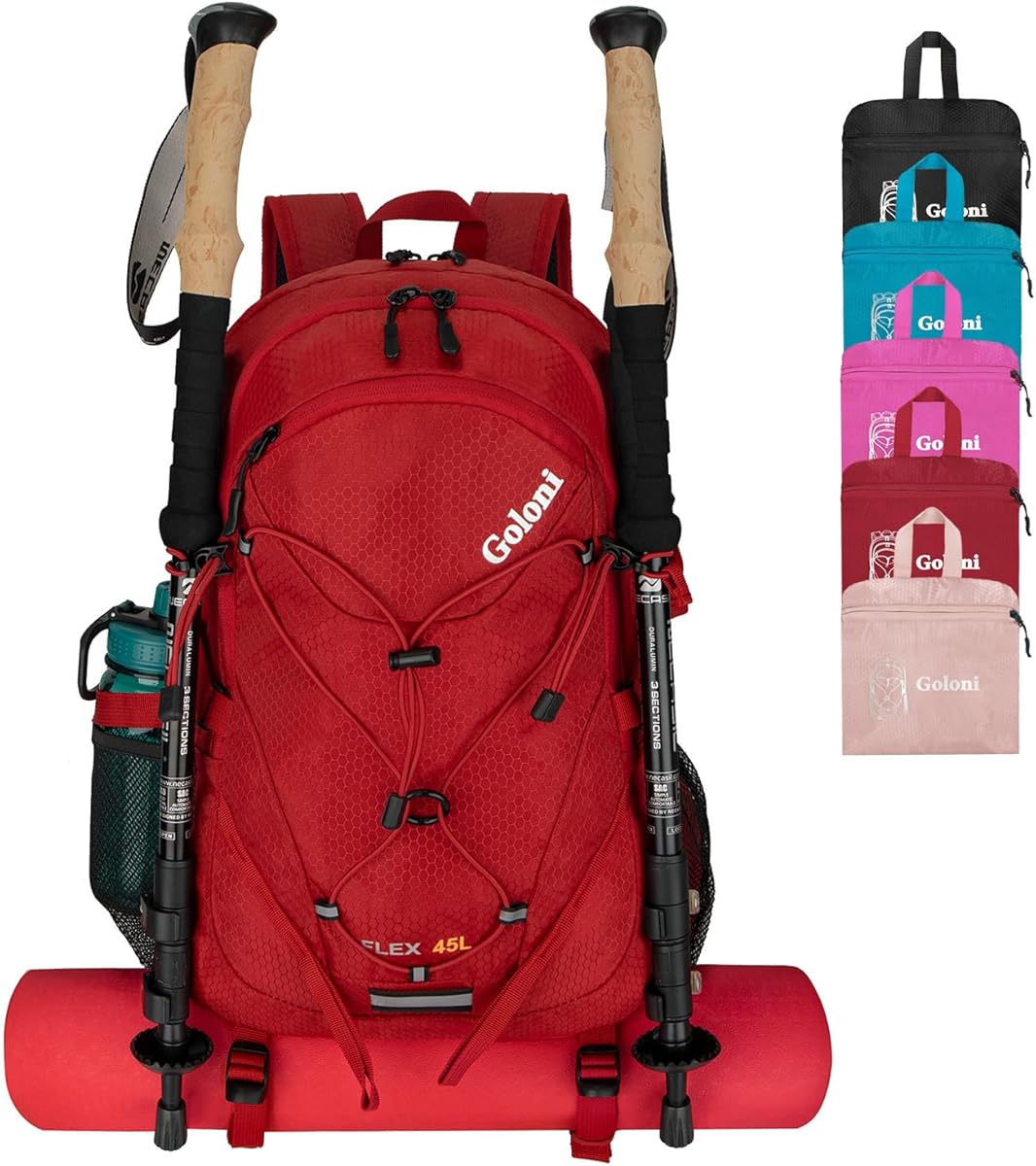 Goloni 45L Hiking Backpack Lightweight Foldable