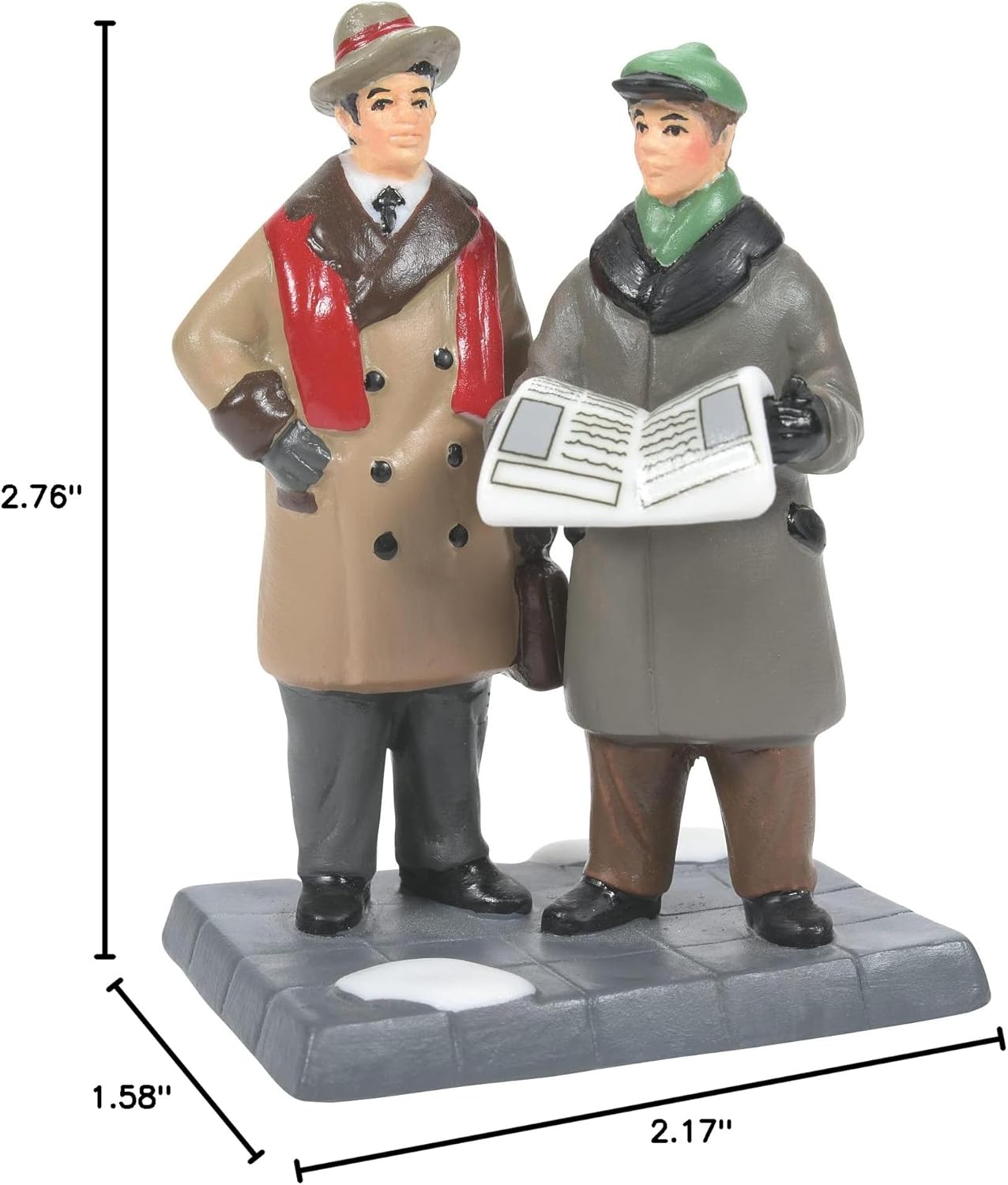 Department 56 Christmas in The City Village Accessories Art and Architecture Breaking News Figurine, 2.76 Inch, Multicolor
