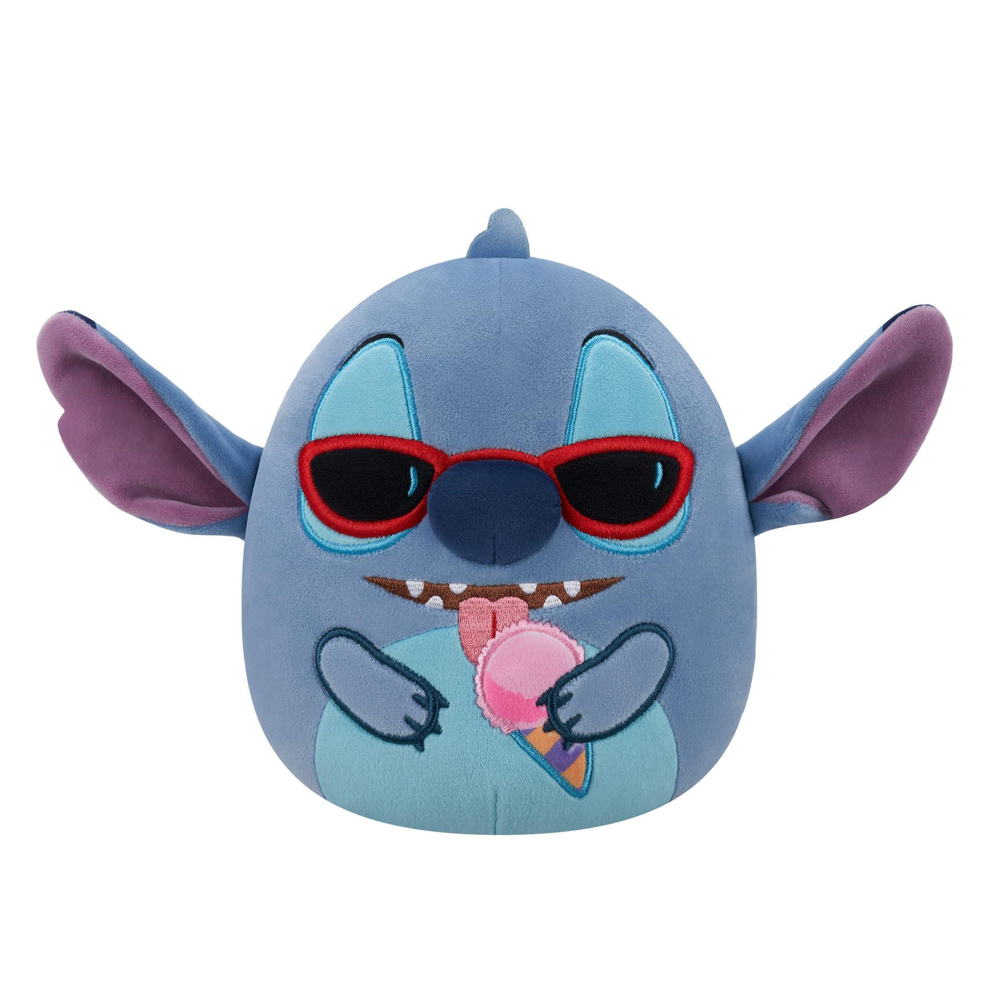 Squishmallows Original Disney 10-Inch Stitch Holding Snow Cone - Official Plush - Disney Stitch, Stitch With Ice Cream Cone, 10 inches