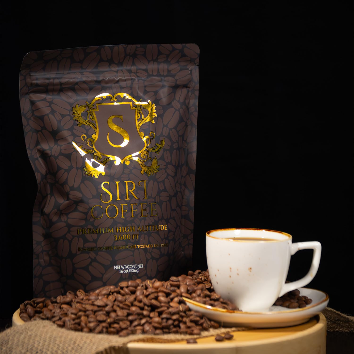 Siri Roast Coffee Beans & High Altitude Organic 1 lb, Tested for Molds & Toxins, Smooth Chocolate Notes, Light Roast Whole Bean Coffee, Premium El Salvador