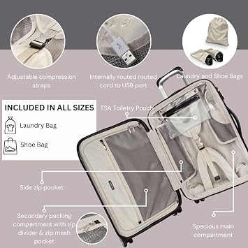 Ricardo Beverly Hills Rodeo Drive 2.0 Hardside 4 Wheel Spinner, TSA Lock, Lightweight Suitcase, Unisex, Stylish, Arctic Blue, 21-Inch Carry-On, Luggage