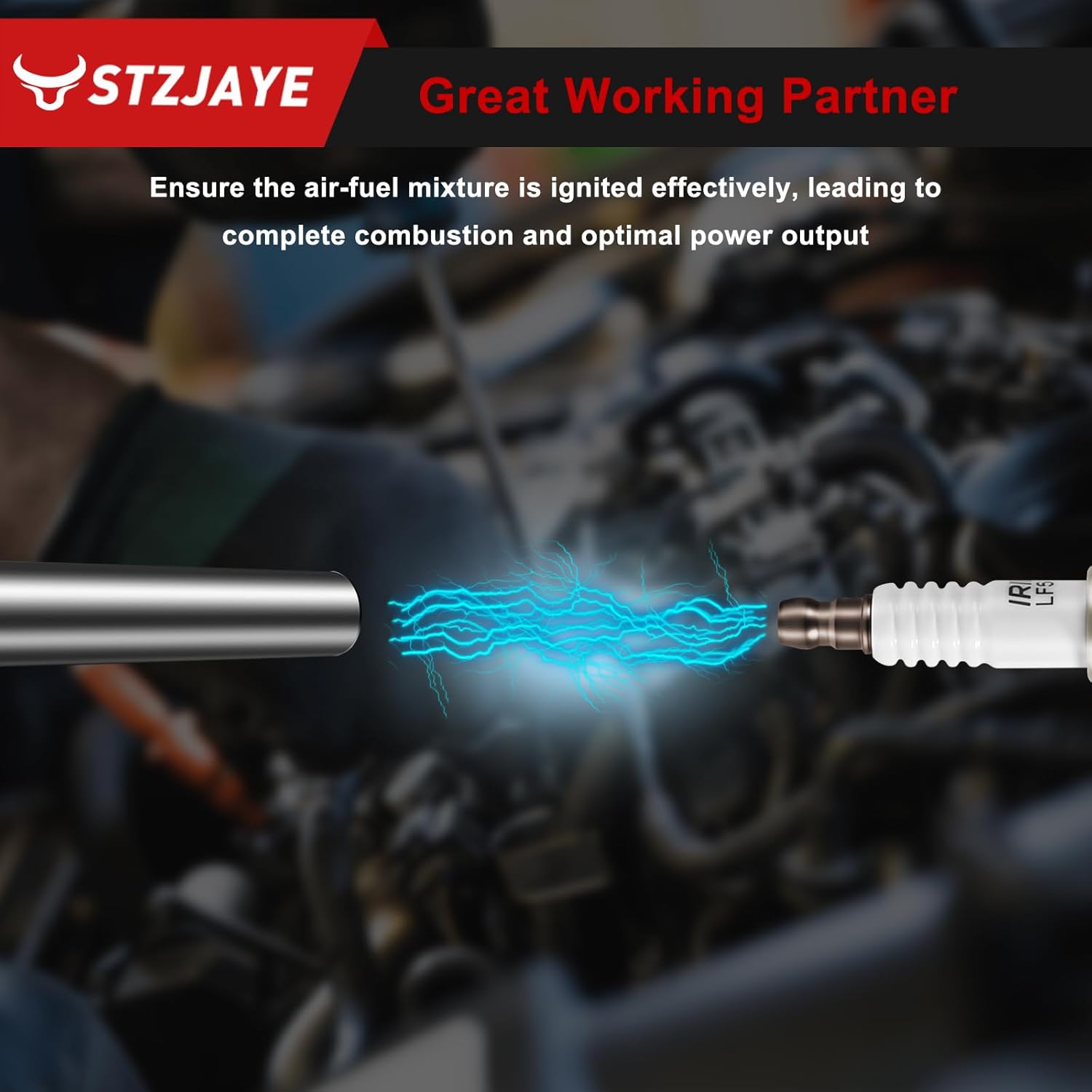 Set of 8 Iridium Spark Plug and Ignition Coil Pack UF191 Compatible with Ford for Mustang 4.6L for 1999-2004 for 5.4L V8 2007-2012 for 5.8L V8 2013-2014, for Navigator 5.4L V8 1999-2004