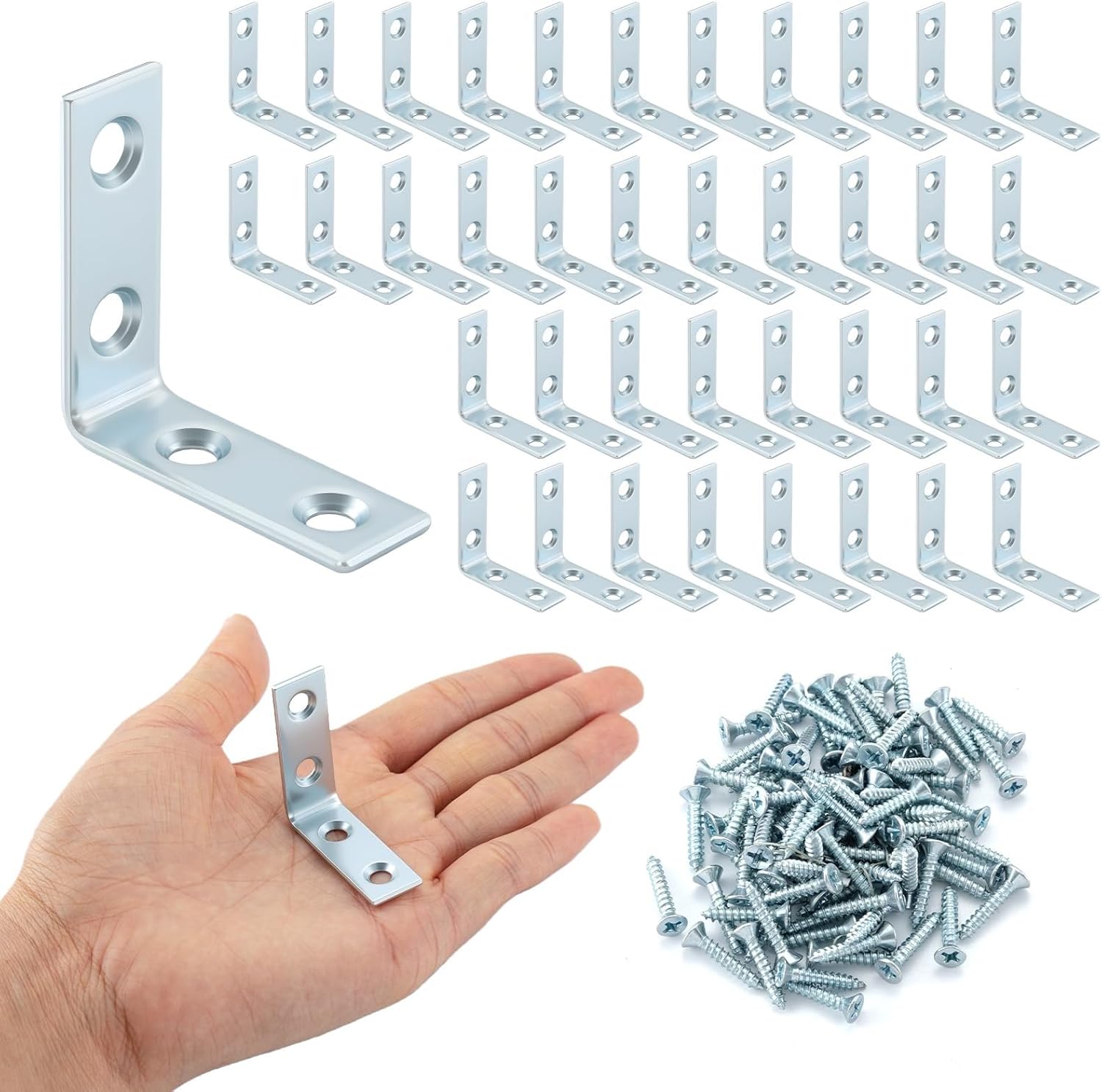 40 Pack MLK s, Small Metal MLK for Wood, 1.5 inch St...