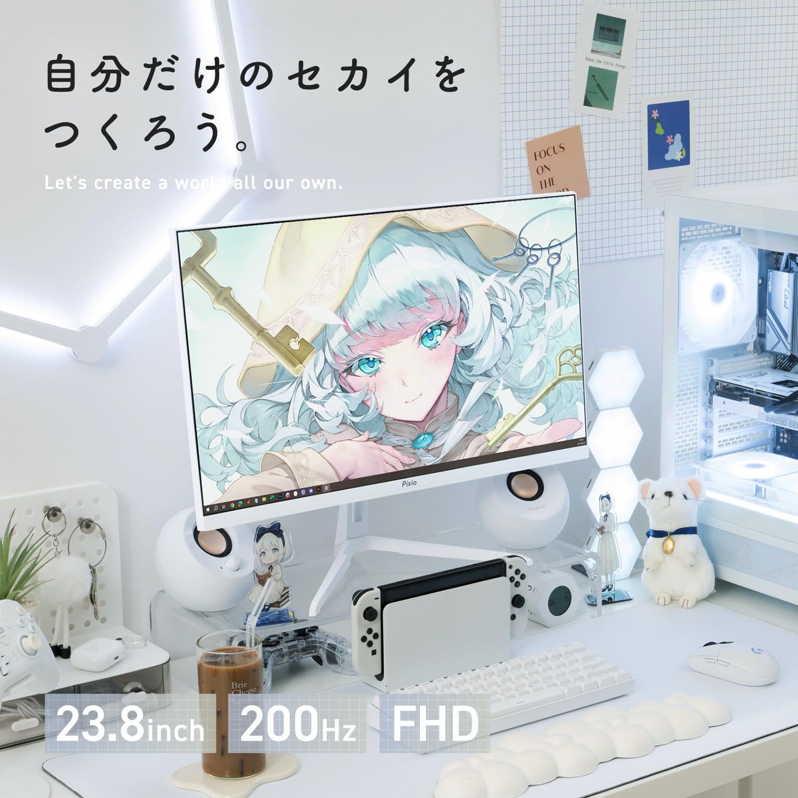Amazon.co.jp: Pixio PX248 Wave Gaming Monitor, 23.8