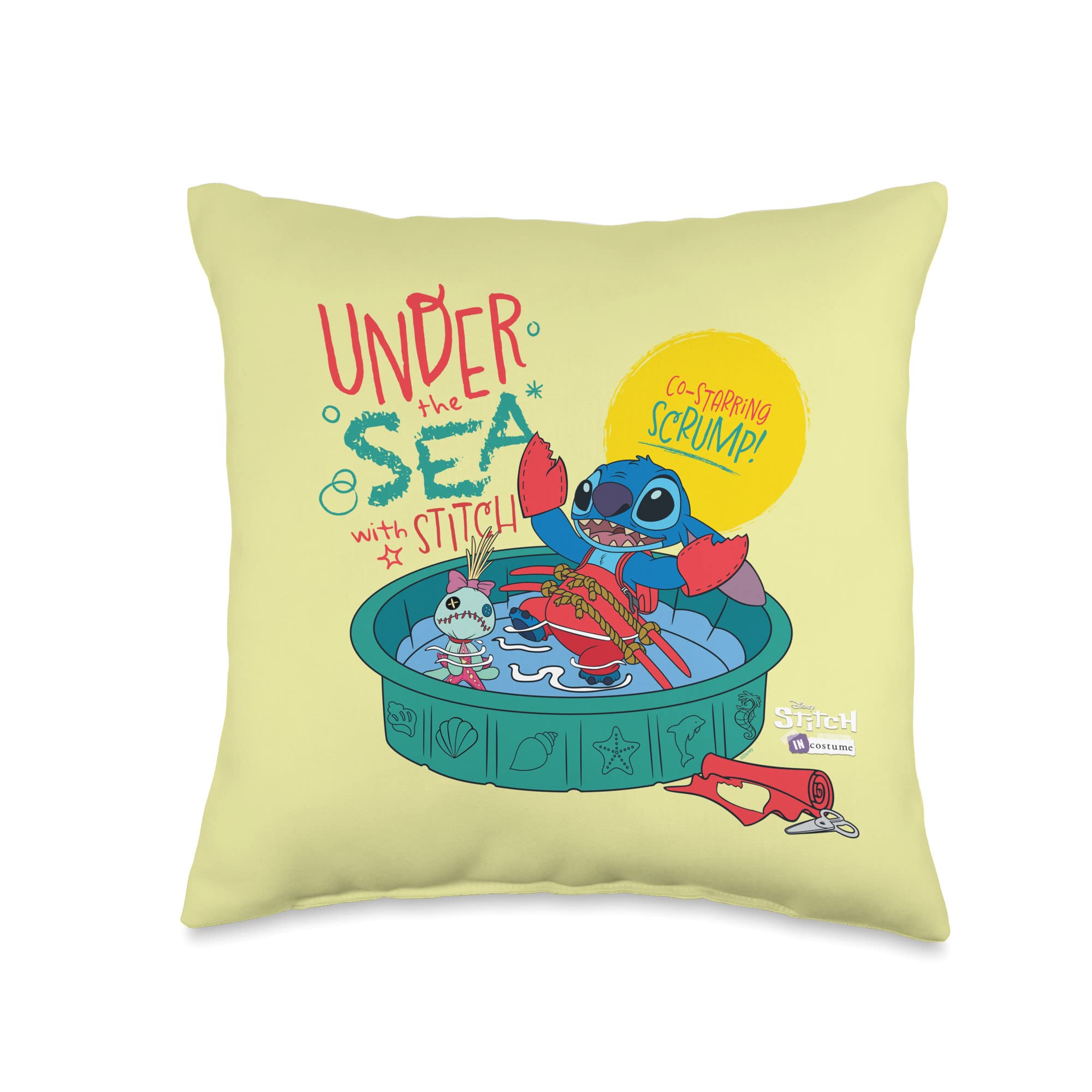 Coussin Disney 100 Little Mermaid idéal pour décorer une chambre d'enfant féerique